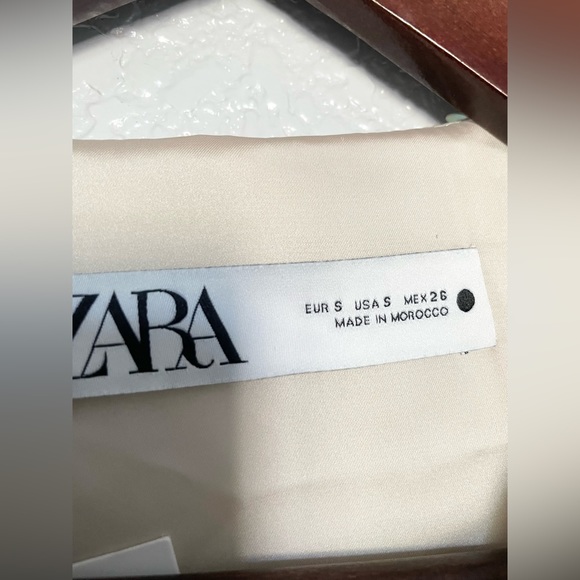 ZARA NEW WOMAN SEQUIN BOMBER JACKET CREAM S 2451/003/000/043 - Picture 12 of 12